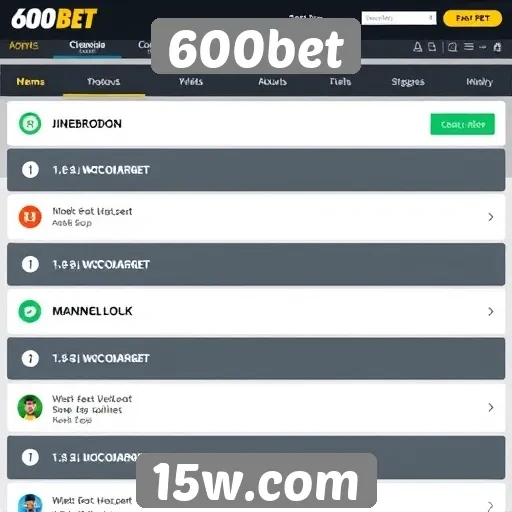 Funcionalidades do site 600bet em destaque